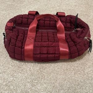 Free People Quilted Duffel Bag